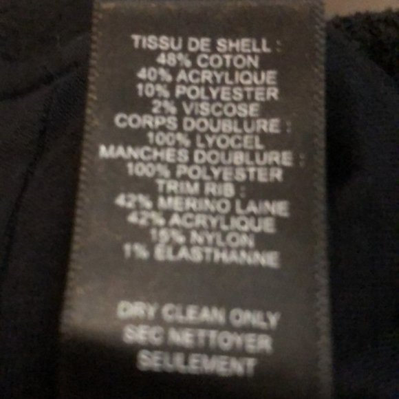 REBECCA TAYLOR Black Bomber Style Jacket, Ruffle Peplum, 6 - Picture 5 of 7